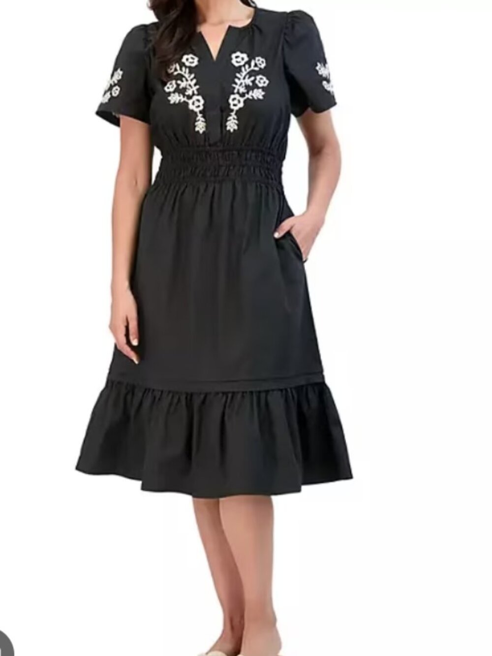 French Connection Women's Embroidered Dress Size S